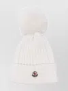 Moncler Beanie Wool Ribbed Pom-pom Detail