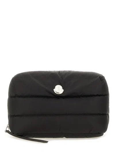 Moncler Beauty Case Trapuntato "caradoc" In Black