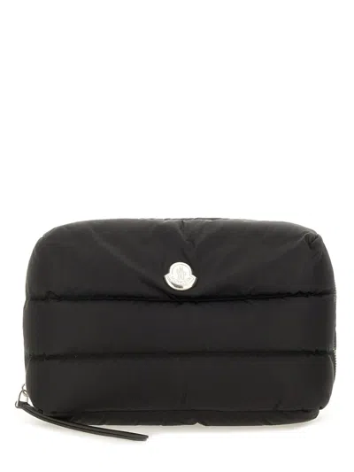 Moncler Beauty Case Trapuntato "caradoc" In Black