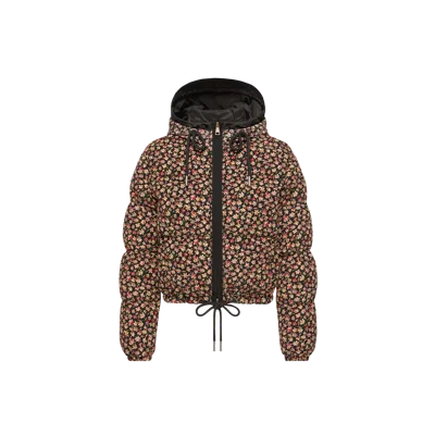 Moncler Becfigue Hooded Down Jacket, Women, Black, Size: 3