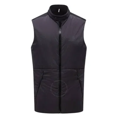 Moncler Beemin Logo Print Vest In Black