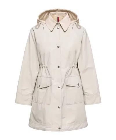 Moncler Begonia 3-in-1 Hooded Long Down Jacket In Brown