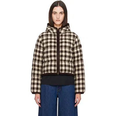 Moncler Abstraction Zippered Puffer Jacket In Multi