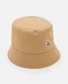 Moncler Beige Bucket Hat In Beige