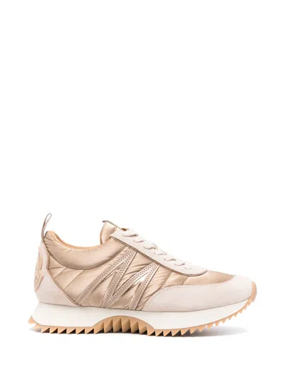 Moncler Beige Cotton Blend Sneakers