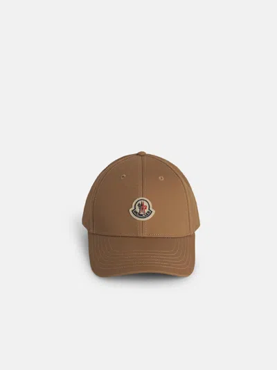 Moncler Beige Cotton Cap