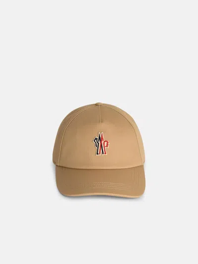 Moncler Beige Cotton Cap