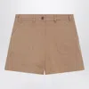 Moncler Beige Cotton Short Women