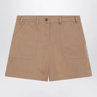 MONCLER BEIGE COTTON SHORT