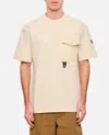 Moncler Grenoble Dynamics Pocket T Shirt In Beige