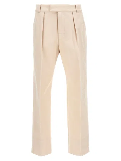 MONCLER BEIGE DRILL PANTS