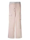 Moncler Beige Elastic Waistband Sweatpants In Pink