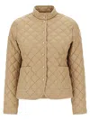 Moncler Beige Epin Puffer Jacket In Beige