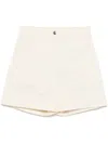 Moncler Cotton Gabardine Bermuda Shorts Clothing In Beige