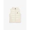 Moncler Ghany Padded Shell-down Gillet 4-14 Years Beig In White