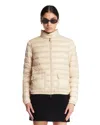 Moncler Women Lans Short Down Jacket L.beige In Neutral