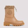 Moncler Ankle-length Waterproof Boots With Drawstring Closure In Neutral