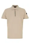 Moncler Logo Patch Short-sleeved Polo Shirt In Neutral