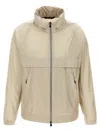Moncler 'negara' Windbreaker Cuffs Elastic In Beige