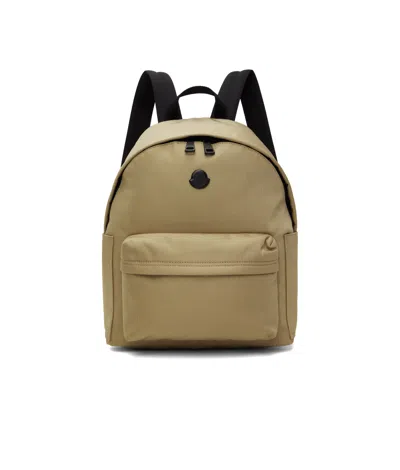 Moncler Beige New Pierrick Backpack In Brown