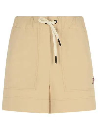 MONCLER BEIGE POLYESTER SHORTS