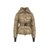 Moncler Polyamide Padded Jacket Adjustable Belt In Nude