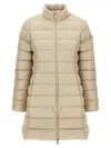 Moncler Igesse Quilted Midi Down Jacket In Neutral