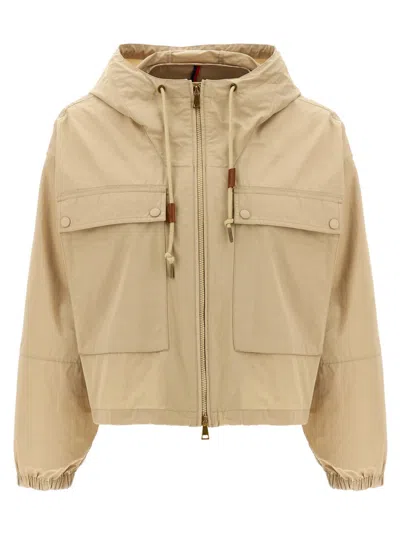 MONCLER BEIGE SAUVAN PARKA
