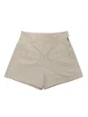 Moncler Beige Shorts In Beige