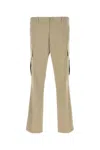 Moncler Beige Stretch Cotton Cargo Pant In Beige
