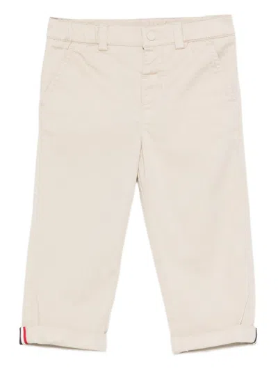 MONCLER Beige stretch cotton trousers MONCLER