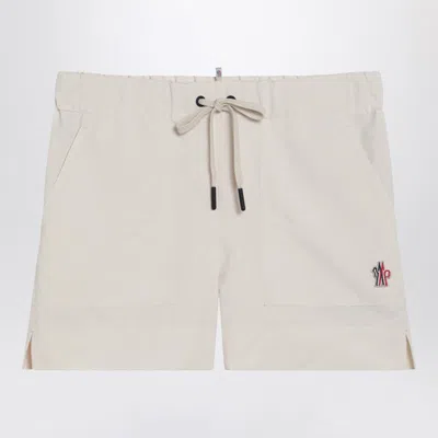 Moncler Technical Knee-length Shorts In White