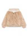 Moncler Beige Teddy Sweatshirt In Nude