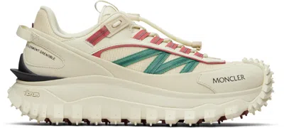 Moncler Beige Trailgrip Sneakers In Multi