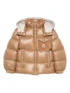 Moncler Beige 'yule' Down Jacket  In Brown