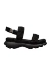 Moncler Belay Sporty Slingback Sandals In Black