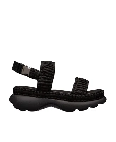 MONCLER BELAY WOVEN SANDALS