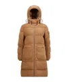 Moncler Doudoune Longue Belcastel En Teddy In Brown