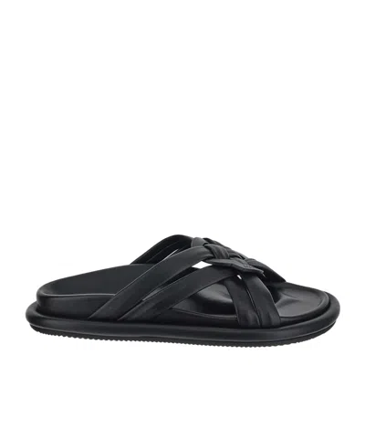 MONCLER MONCLER LOGO EMBOSSED SANDALS