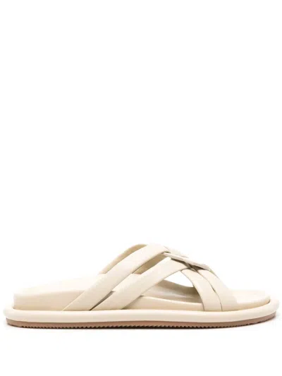 Moncler Bell Interwoven-straps Slides In 中性色
