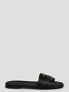 MONCLER BELL LEATHER SLIDERS