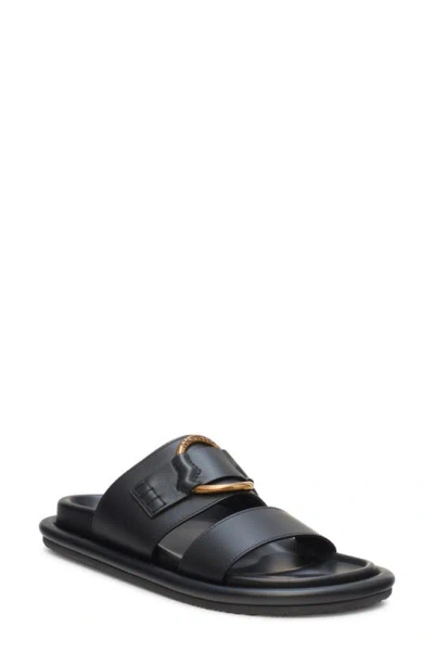 Moncler Bell Slide Sandal In Black