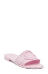 Moncler Rubber Sole Pool Slides In Light Pink