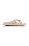MONCLER BELL SOFT LEATHER SANDALS