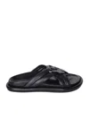 Moncler Logo Embossed Sandals In No-color