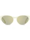 Moncler Bellejour Cat-eye Sunglasses In Green