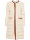 Moncler Women's Bellette Long Down Jacket In Neutrals