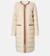 Moncler Women's Bellette Long Down Jacket In Weiss