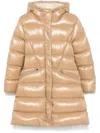 Moncler Bellevue Coat In Neutrals