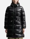 Moncler Women Bellevue Long Down Jacket In Black